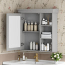 Wall Mounted Bathroom Medicine Cabinet With Mirror And Adjustable Storage With Soft Close Hinges by Unique Piece Furniture