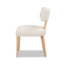 Louise - Split Back Upholstered Dining Side Chair (Set of 2) - Travertine Beige by HouseOfZazla