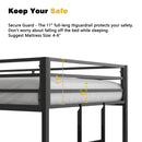 Adam - Twin Over Twin Bunk Bed - Black