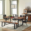 Wobegon - Rectangular Dining Bench - Gray by HouseOfZazla