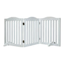 Wooden Freestanding Foldable Pet Gate for Dogs