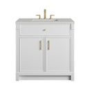 James Martin Bellshire 36" Single Bathroom Vanity, Bright White