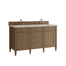 James Martin Brittany 60" Double Bathroom Vanity, Pecan
