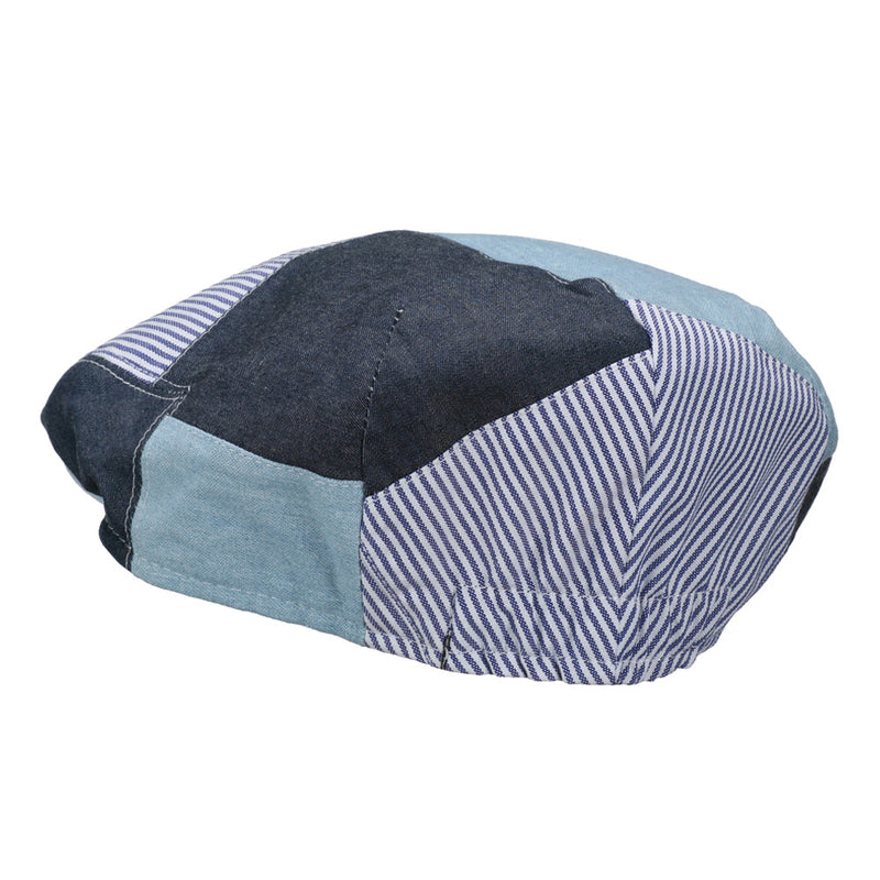 Boy's Denim Patchwork Ivy Cap