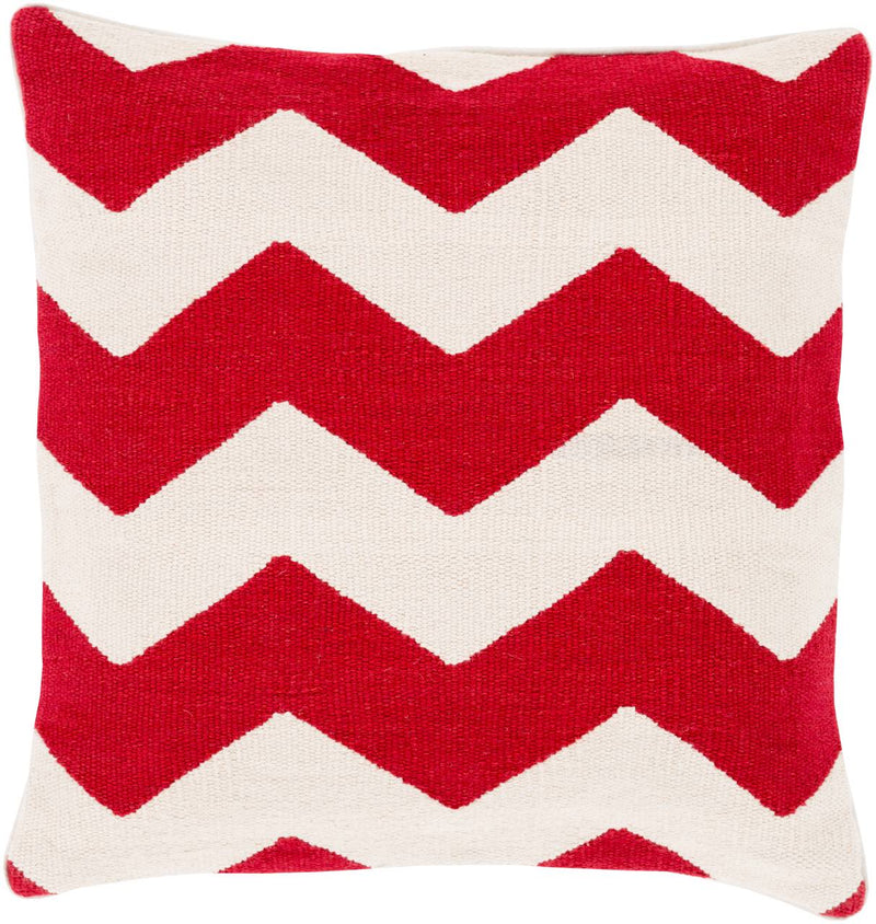 Evergem Bright Red Pillow Cover