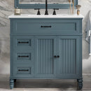Bathroom Vanity With Sink, 2 Doors 2 Drawers, Freestanding Design by HouseOfZazla