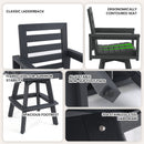 Outdoor 360° Swivel Bar Chair in Slate Grey