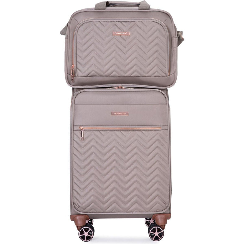 4-Piece Set (16/20/24/28), Softshell Suitcase Spinner Wheels Terylene Luggage Sets Carry On Suitcase Luggage Lightweight Durable Suitcase Khaki