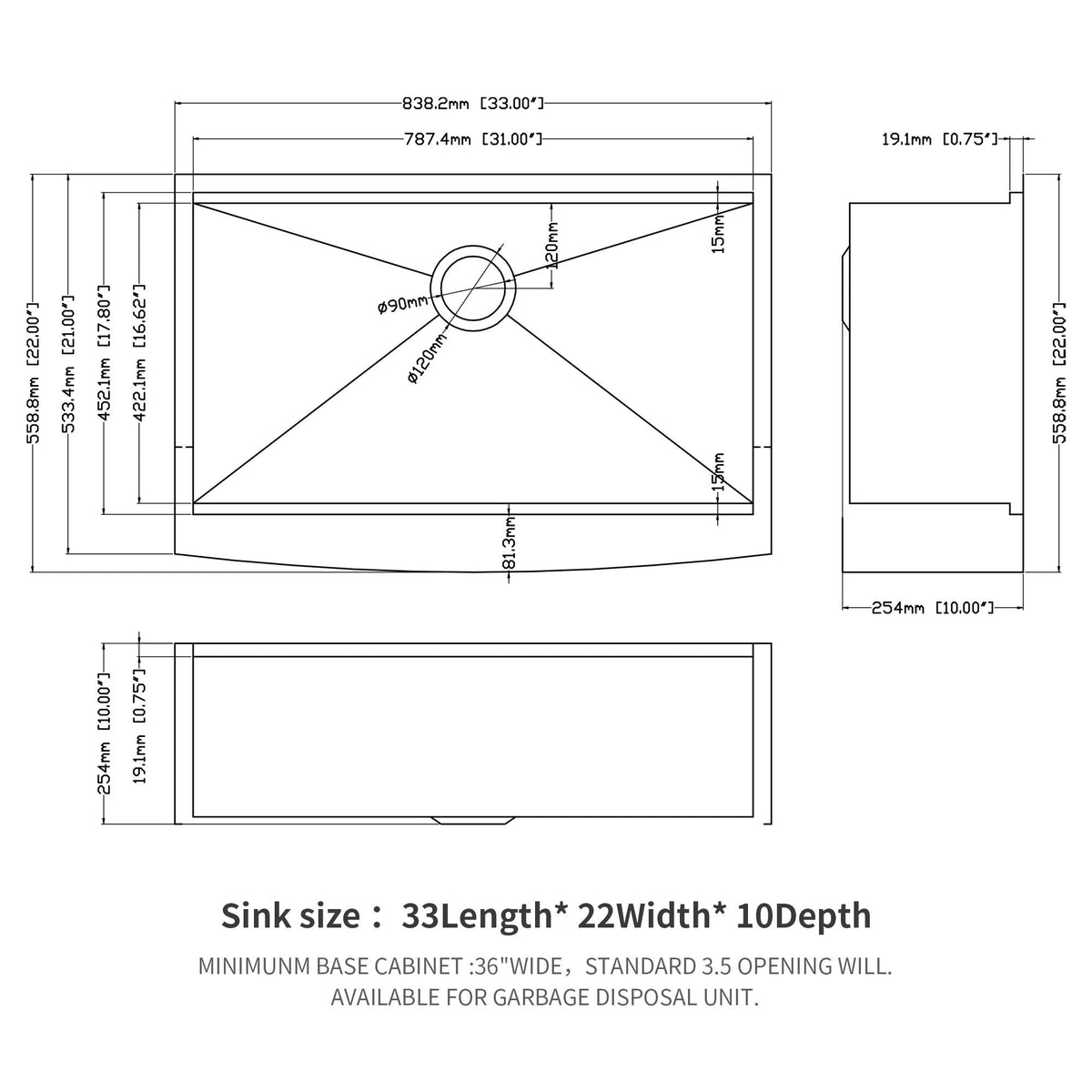 Classic Ceramic Farmhouse Sink Workstation Single Bowl With Durable Finish, photo 29 of 40