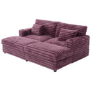 Oversized Double Chaise Lounge Sofa Bed With USB Ports And Cup Holders by Unique Piece Furniture