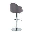 Contemporary Adjustable Barstool with Swivel Set of 2 by Unique Piece Furniture