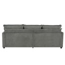 Modern 3 Seater Sofa With Side Storage Pockets For Living Room by HouseOfZazla