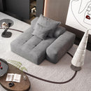 Modern Oversized Modular Sectional Sofa with Sparkling Chenille Fabric