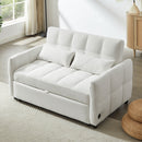 Loveseat Sofa Pull-Out Bed With Adjustable Backrest, 3 USB Ports And 2 Lumbar Pillows For Living Room by HouseOfZazla