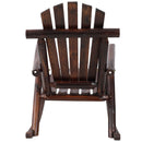 Durable Wooden Porch Rocker, Fir Log Rocking Chair by HouseOfZazla