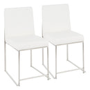 Fuji - Contemporary Modern Elegance High Back Dining Chair (Set of 2) by HouseOfZazla
