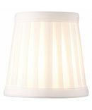 4"W x 4"H Set of 6 Down White Pleated Clip-on Candelabra Lampshade