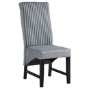 Kini - Side Chair (Set of 2) - Gray Corduroy & Black