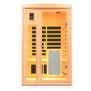 Low Emf Front Door With Heating Panel 2 Person Hemlock Far Infrared Indoor Suana Room - Natural by HouseOfZazla