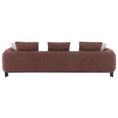 Mardi - Sofa With 6 Pillows - Maroon Tweed