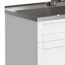 Hennessy - Deluxe Laundry Cabinet With Faucet And Stainless Steel Sink by Unique Piece Furniture