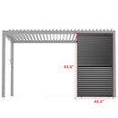 Louver Grille 1 / 3 13Ft Frame & Louvers - Black by Unique Piece Furniture