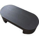 51.18'' Oval Wood Coffee Table With Drawer  Mid Century Modern Coffee Table Unique Coffee Table for Living Room Furniture, Tea Table BLACK