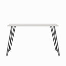 Writing Desk With Hairpin Legs For Study Or Work - White Oak