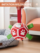 Dog Soccer Balls Toy With Sraps Halloween Christmas Gift For Pets Puppy Birthday Toy Interactive Toys For Tug Of War Water Toys