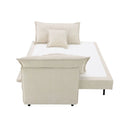Elisea - Sleeper Sectional Sofa With 2 Toss Pillows - Beige by Unique Piece Furniture