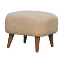 Square Footstool - Cream by HouseOfZazla