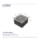 Stainless Steel Kitchen Sink, 18"x18" Single Bowl Undermount by HouseOfZazla