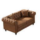 FX 63.5" Contemporary Design Chesterfield Sofa