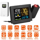Atomic Projection Alarm Clock Radio Control Clock with WWVB Function Weather Station Dual AlarmsÊSnooze Outdoor Wireless Temperature Humidity Sensor