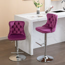 Swivel Adjustable Height Barstools Set of 2 by HouseOfZazla