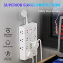 22-in-1 Multi-Functional Power Strip – 16 Sockets, 3 USB-A & 3 USB-C