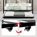 Durable Square Tube Iron Full-Size Bunk Bed by HouseOfZazla