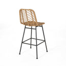 Sawtelle Outdoor Wicker Barstools (Set of 2) by HouseOfZazla