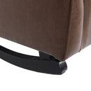 Amedou Contemporary Tufted Wingback Rocking Chair - Dark Brown by HouseOfZazla