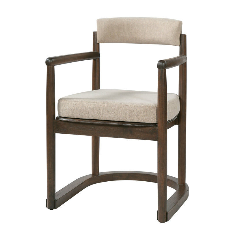 2 Pack Rubberwood Dining Arm Chairs, photo 7 of 10