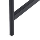 47.2" x 23.6" x 29.6" Metal Frame Home Office Writing Desk - Oak & Black