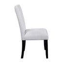 5-Piece Round Dining Table set, 43-Inch Modern Dining Table and 4 Upholstered Chairs for Dining Room, Kitchen Room, Living Room, Easy Assembly