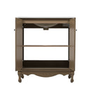 Vintage Bathroom Vanity With Ceramic Sink, Adjustable Shelves by HouseOfZazla