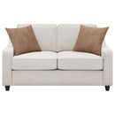 Mahaffey - 2 Piece Track Arm Living Room Set - Beige by HouseOfZazla