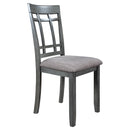 6 Piece Wooden Dining Table set, Kitchen Table set with 4 Chairs and Bench, Farmhouse Rustic Style,Gray