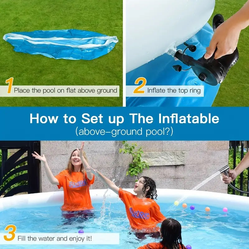 Inflatable Swimming Pool 366*76 Butterfly Design, photo 9 of 9