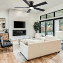 Low Profile Flush Mount Intergrated LED Ceiling Fan With Light And Reversible Quiet Motor by Unique Piece Furniture