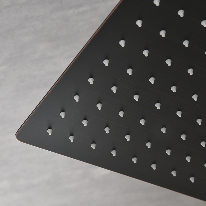 10 Inch Wall Mount Rainfall Square Shower Head, Oil Rubbed Bronze, photo 3 of 7