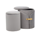 Dahlia - Contemporary / Glam Nesting Ottoman Set by HouseOfZazla
