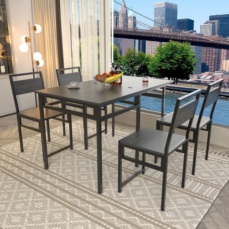 Extendable Dining Table Set with 4 Chairs, photo 7 of 10